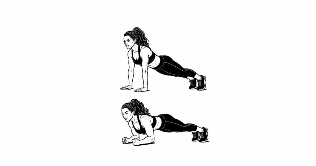 Bodyweight Triceps Extension (Plank)