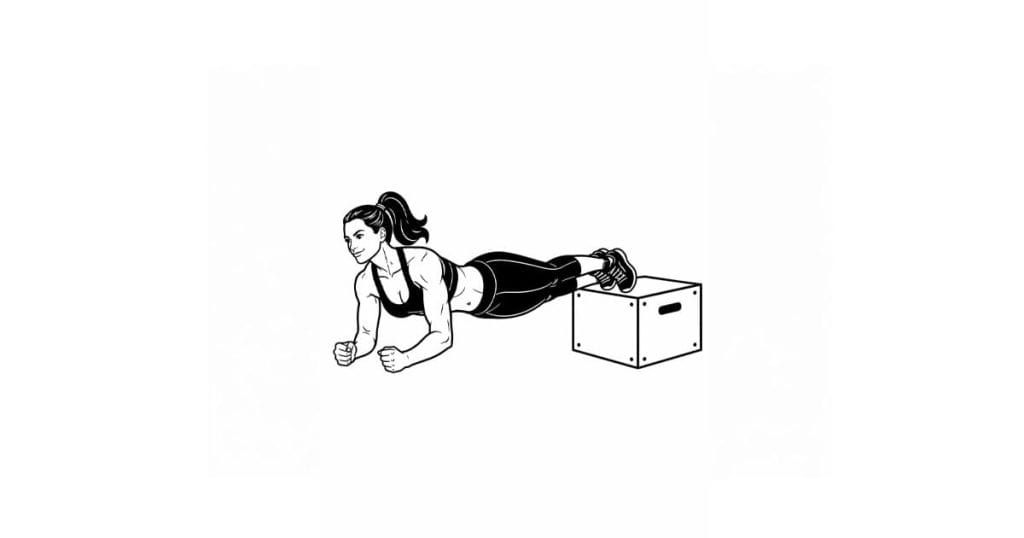 Feet Elevated Lateral Plank Walk