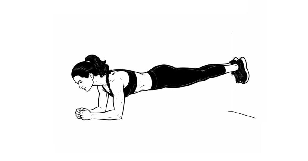 Feet-on-Wall Plank