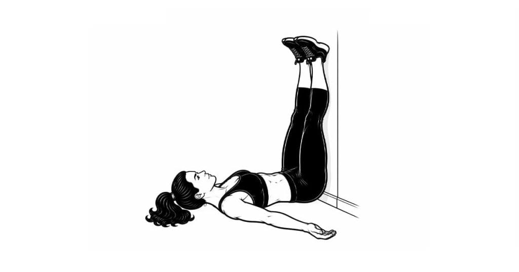 Legs Up The Wall Pose