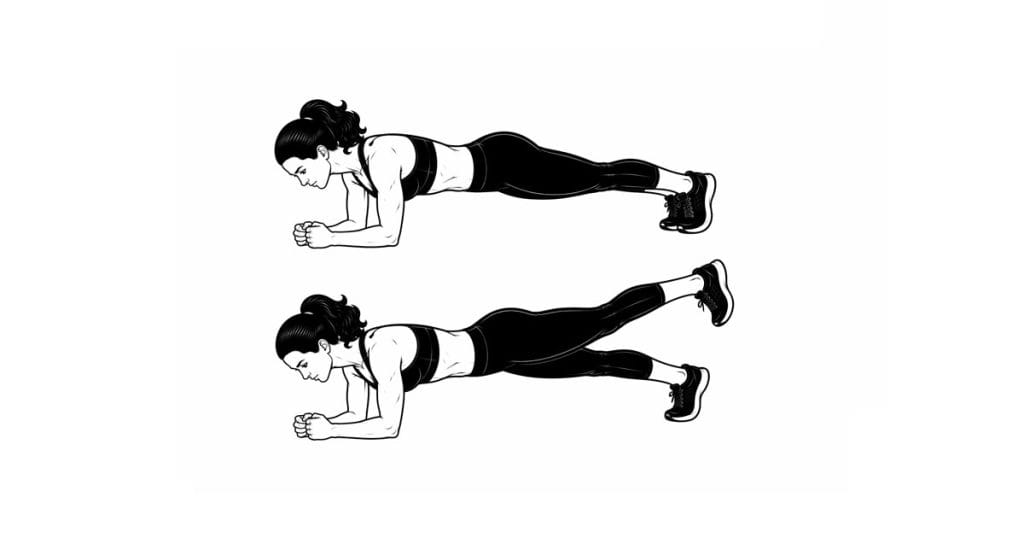 Plank Dolphin Kicks