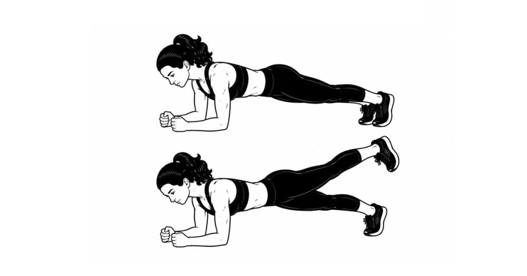 Plank with Hip Extension