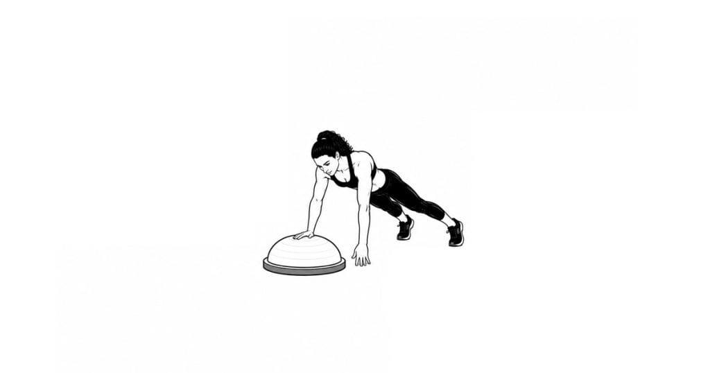 BOSU Lateral Hand Walk-Overs (Dome Side)