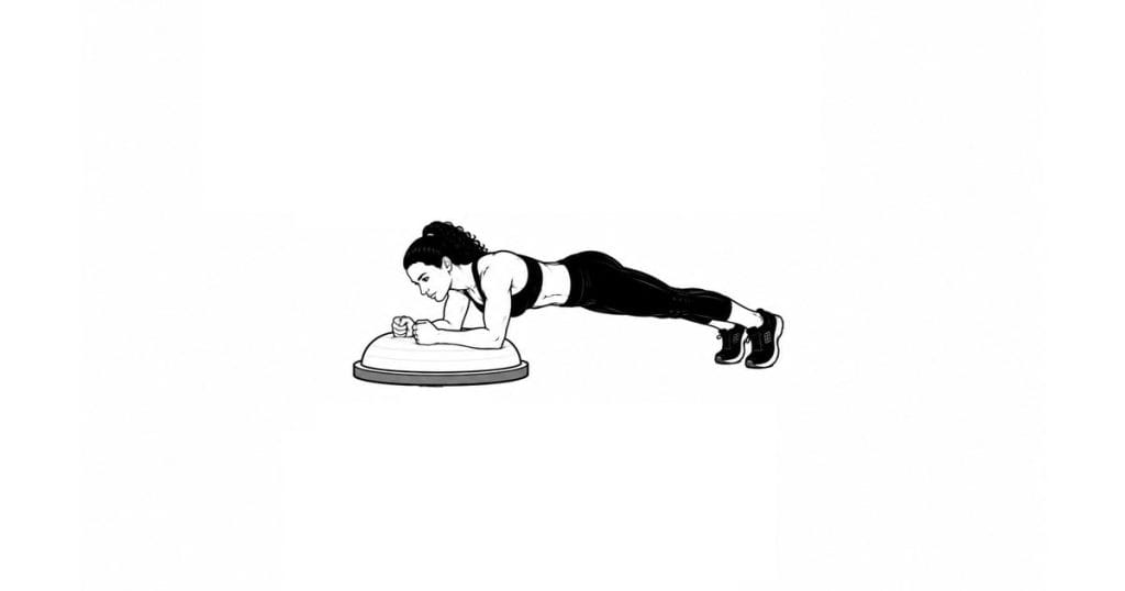 BOSU Plank Up-Down (Dome Side)