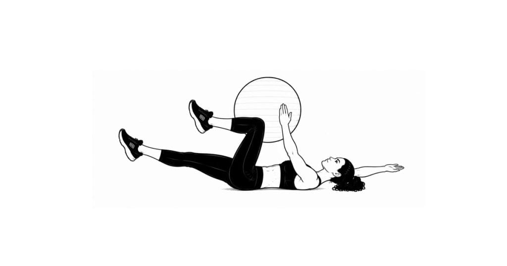 Stability Ball Deadbug