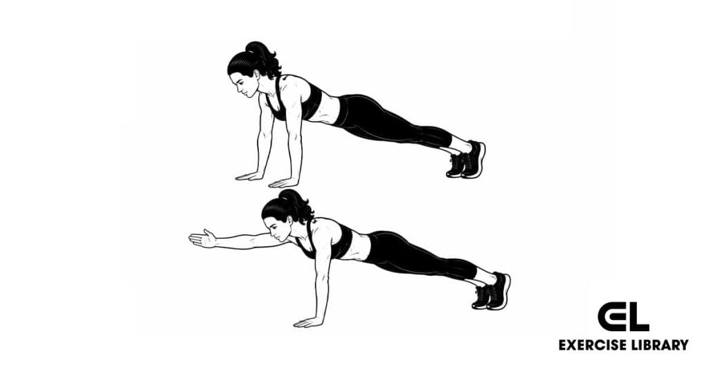 Plank with Alternating Reach
